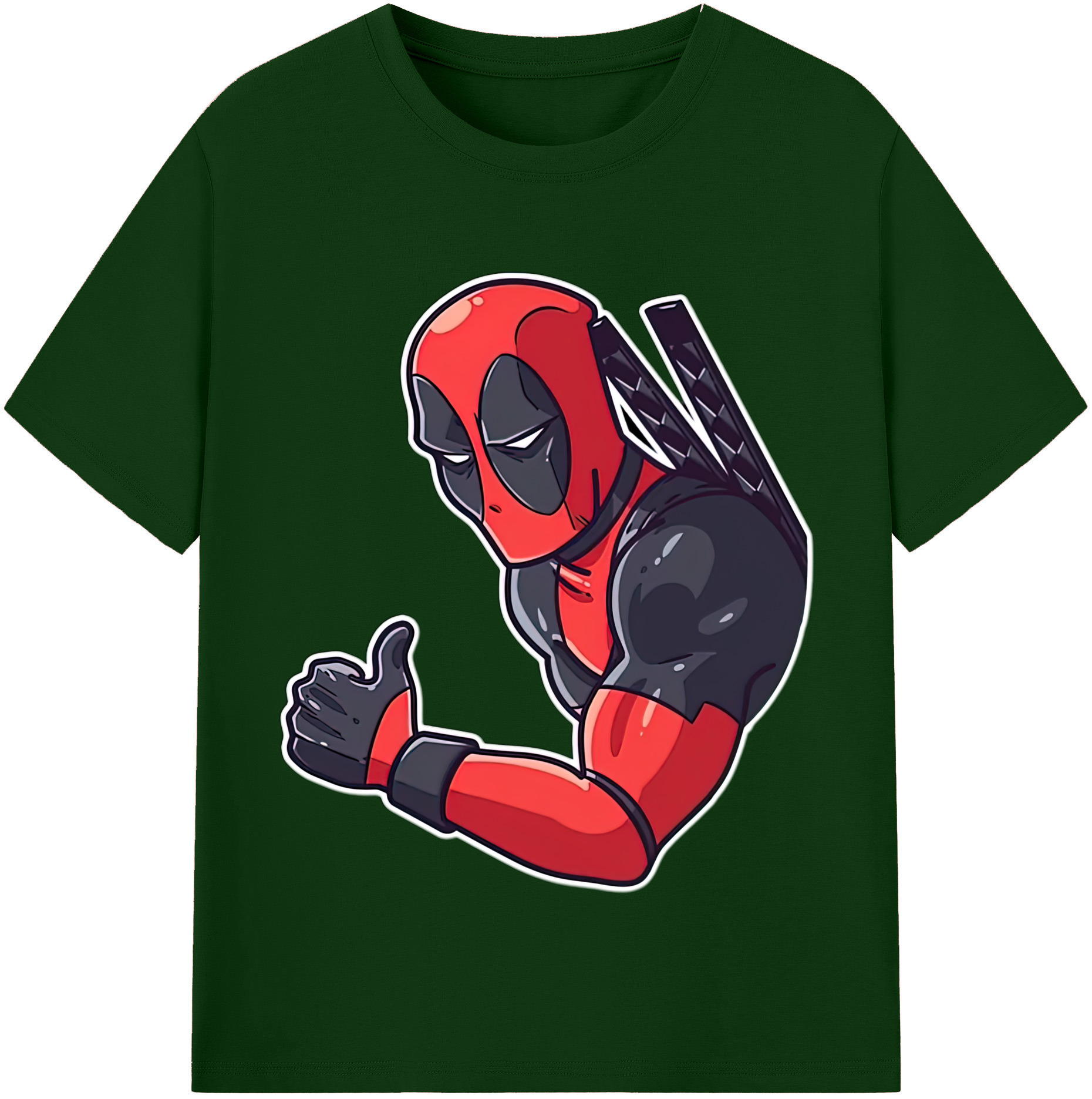 （画像用） Deadpool デッドプール 綿100％半袖Tシャツ（フロントプリント）